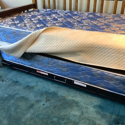 178 Mission Style Trundle Hide a Way Bed and Shelf