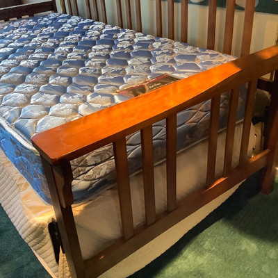 178 Mission Style Trundle Hide a Way Bed and Shelf