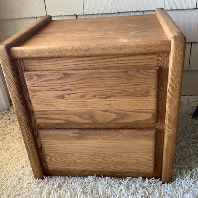 179 Night Stand with Vintage Chair and Decor