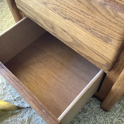 179 Night Stand with Vintage Chair and Decor