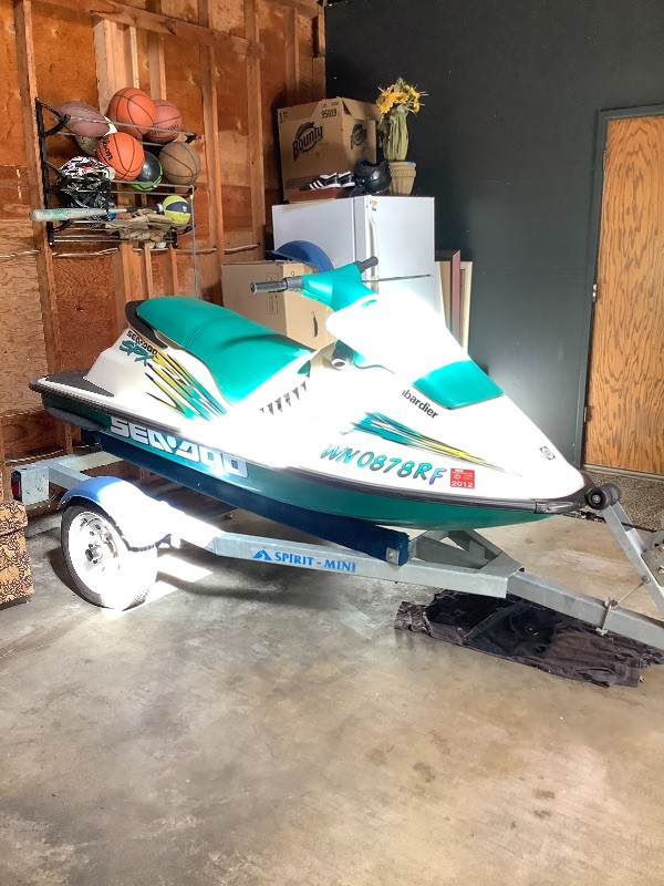 187 1996 Sea Doo SPX Bombardier With Trailer