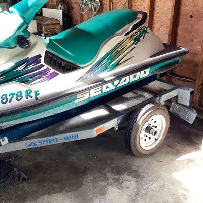 187 1996 Sea Doo SPX Bombardier With Trailer