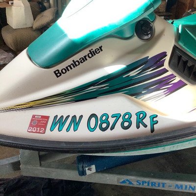 187 1996 Sea Doo SPX Bombardier With Trailer