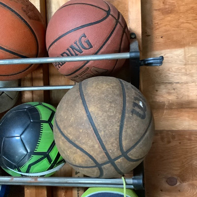 188 Hanging Sport Rack with Contents 