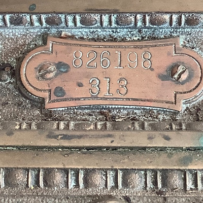 189 Antique National Brand Cash Register Ornate Brass