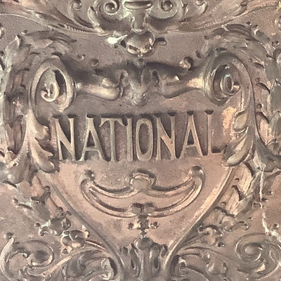 189 Antique National Brand Cash Register Ornate Brass