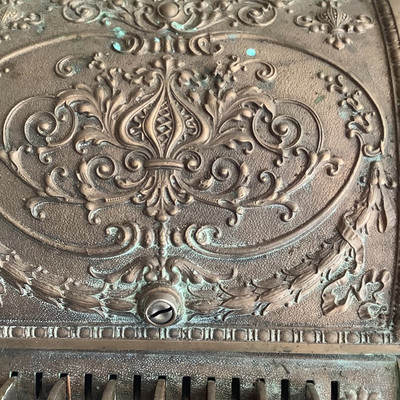 189 Antique National Brand Cash Register Ornate Brass