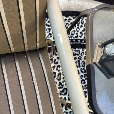 196 Umbrella, Two Chairs, Indoor Rug, and Decor