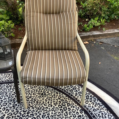 196 Umbrella, Two Chairs, Indoor Rug, and Decor