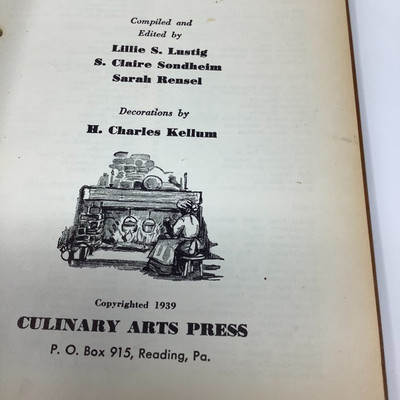 205 Three Antique Cook Books and One Book Stand