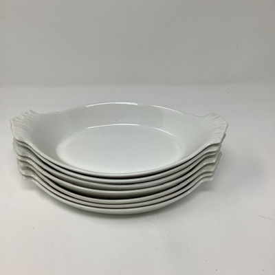 206 Basket of Mixed Brand White Kitchen Items