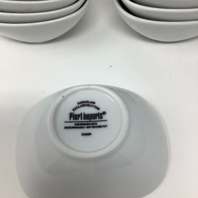 206 Basket of Mixed Brand White Kitchen Items