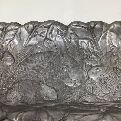 226 Pewter Kitchen Serving Items 
