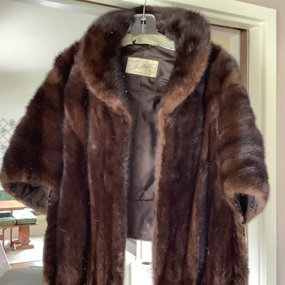 239 Vintage Mink Shawl 