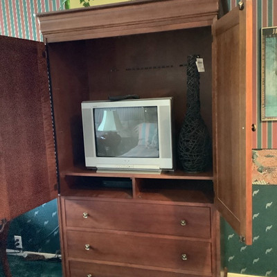 252 Bedroom TV Cabinet and Armoire Includes TV  