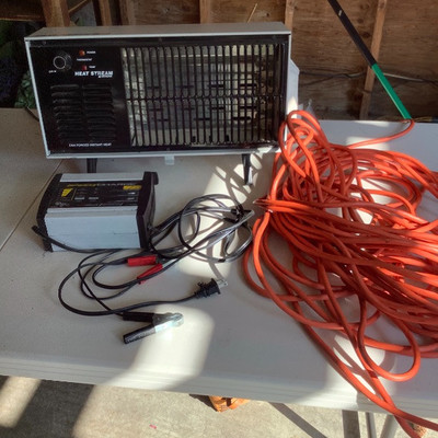 268 Electrical Extension Cord,  Heater, and Trickle Charger