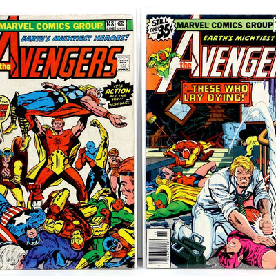 AVENGERS #148 #177 Bronze Age Comic Books 1976/78 Marvel Comics