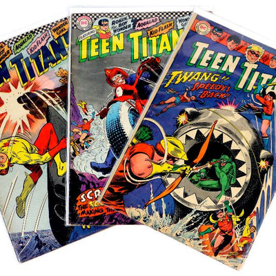 TEEN TITANS #9 #10 #11 Silver Age Comic Books 1967 DC Comics FN+