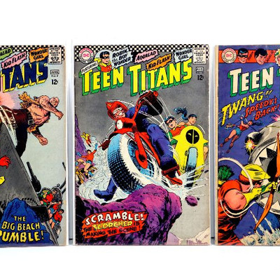TEEN TITANS #9 #10 #11 Silver Age Comic Books 1967 DC Comics FN+