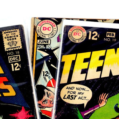 TEEN TITANS #15 #18 #19 Silver Age Comic Books 1968/69 DC Comics FN+