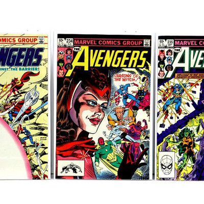 AVENGERS #233 234 235 238 239 240 241 245 Bronze Age Comics Lot 1983 Marvel