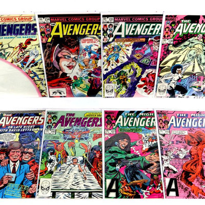 AVENGERS #233 234 235 238 239 240 241 245 Bronze Age Comics Lot 1983 Marvel