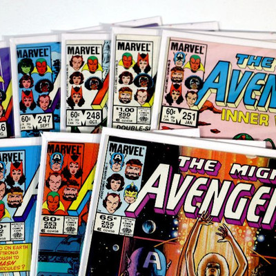 AVENGERS #246 247 248 250 251 252 253 255 Bronze Age Comics Lot 1984 Marvel