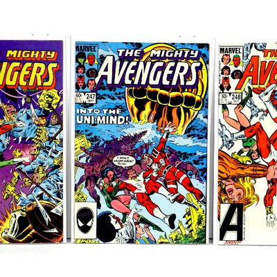 AVENGERS #246 247 248 250 251 252 253 255 Bronze Age Comics Lot 1984 Marvel