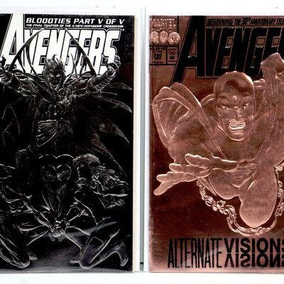 AVENGERS #360 #369 Copper & Silver Foil Cover Issues - 1993 Marvel Comics