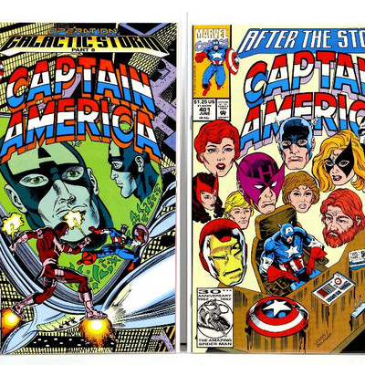 CAPTAIN AMERICA #371 372 393 394 395 398 399 401 Marvel Comics Lot 1990-92