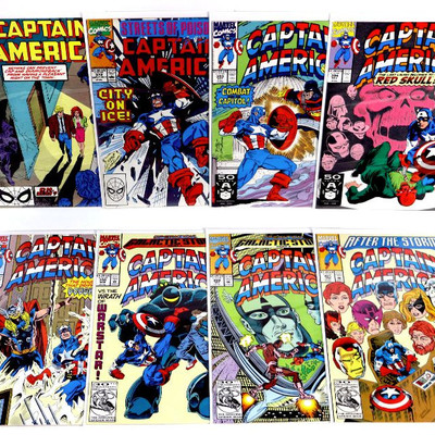 CAPTAIN AMERICA #371 372 393 394 395 398 399 401 Marvel Comics Lot 1990-92