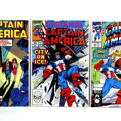 CAPTAIN AMERICA #371 372 393 394 395 398 399 401 Marvel Comics Lot 1990-92