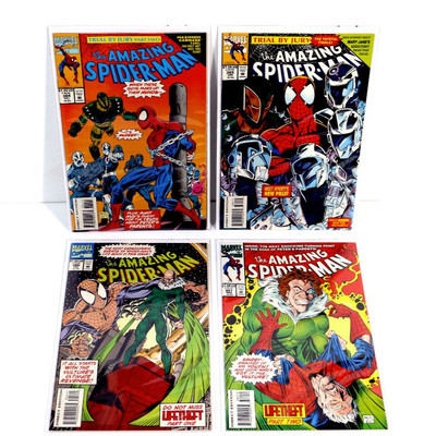 AMAZING SPIDER-MAN #384 385 386 387 Comic Books Lot 1993/94 Marvel Comics