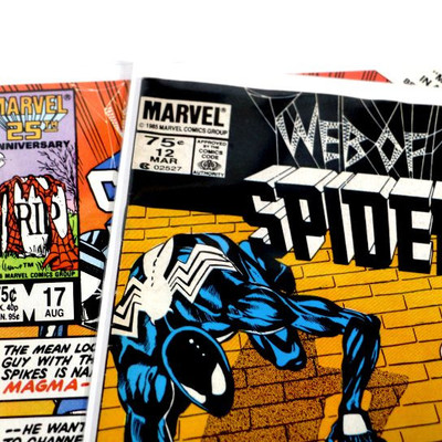 WEB OF SPIDER-MAN #12 #17 Black & Red Suit - 1986 Marvel Comics - High Grade