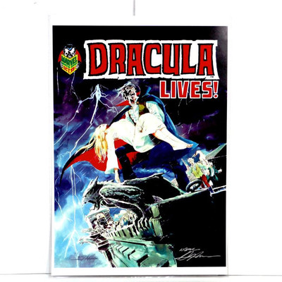DRACULA Lives! #3 - Fine Comic Art print Signed by Neal Adams - 13" x 19"