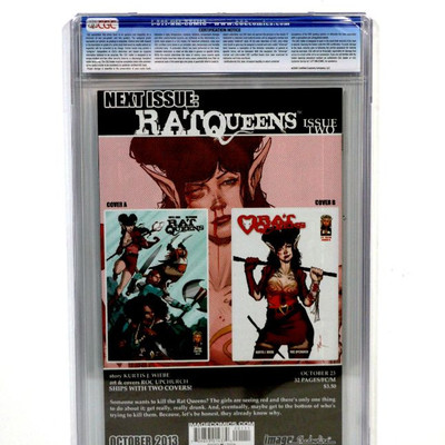 RAT QUEENS #1 CGC 9.8 Comic Book - Image Comics 2013