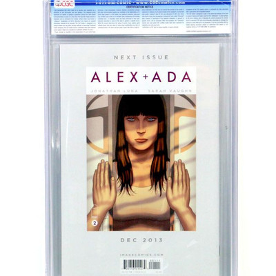 ALEX + ADA #1 CGC 9.8 Comic Book - Image Comics 2013