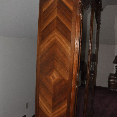 Antique French Bed and Wardrobe