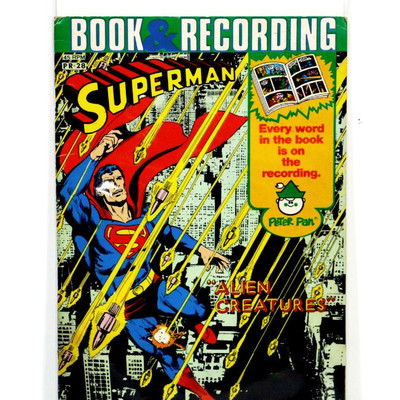SUPERMAN Comic Book & Record Set 45 rpm PR-28 Neal Adams Cover circa 1975