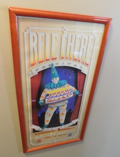 10th Anniversay 1979-1988 Bele Chere Framed Art Asheville, NC 15"x29" |  EstateSales.org