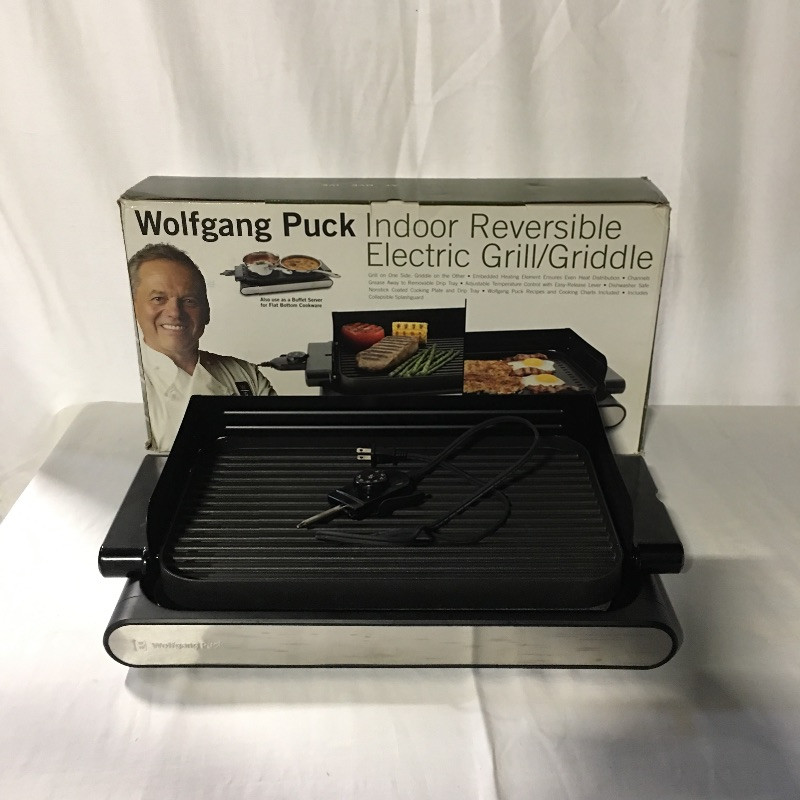 Wolfgang Puck Indoor Reversible Electric Grill Griddle 