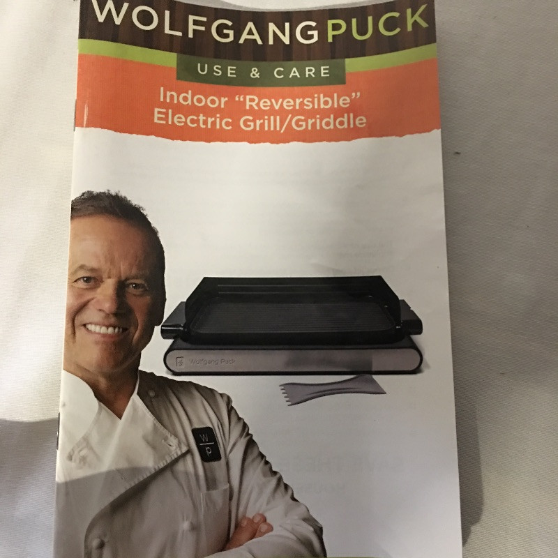 Lot 15 Wolfgang Puck Electric Grill/Griddle