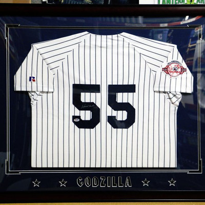 Autographed HIDEKI MATSUI New York Yankees #55 Godzilla JERSEY w/ COA