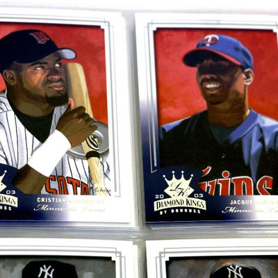 2003 DONRUSS DIAMOND KINGS Baseball Cards COMPLETE Set in Album