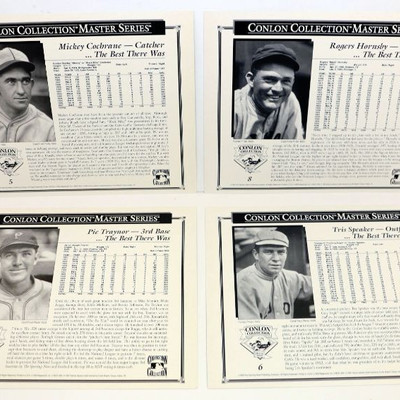 1993 Conlon Collection Master Series PHOTO PRINTS 8" x 10" - MINT
