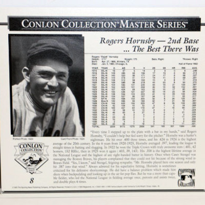 1993 Conlon Collection Master Series PHOTO PRINTS 8" x 10" - MINT