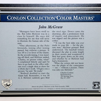 1993 Conlon Collection Master Series PHOTO PRINTS 8
