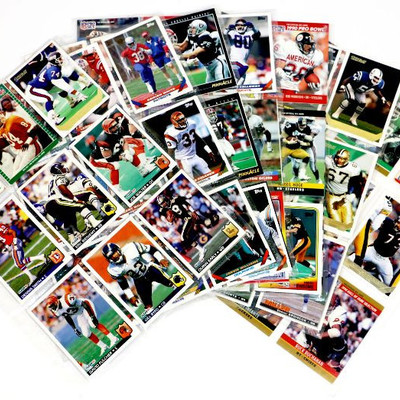 NFL FOOTBALL CARDS SET - Topps Pro Set Fleer Pinnacle Score 126 Cards Set