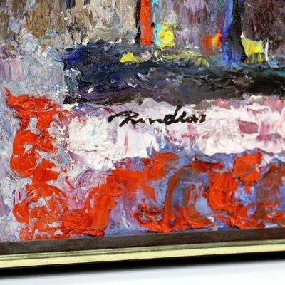 Original Oil Painting - Red Horse/Horse and Rider after Marino Marini, on Canvas