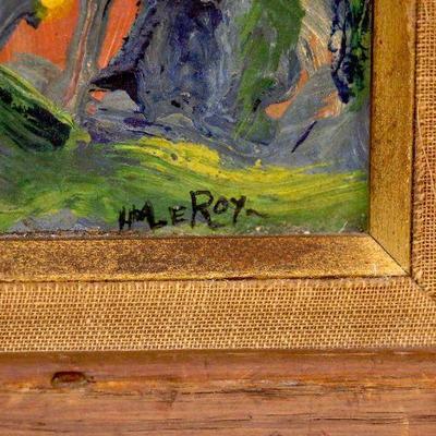 Harold M. Le Roy "STUDY" Original OIL Painting on Board listed NYC Artist A-047
